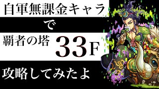 自軍降臨キャラで覇者33階を攻略します！