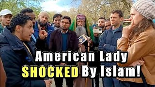 American Lady AMAZED by Islam Shamsi Speaker's corner