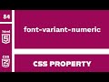 CSS Property : font-variant-numeric explained !