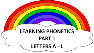 Phonetics Letters A to L   LKG  2020 - Part 1 by Tr. Aurora Fernandes