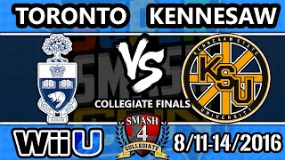 SSC 2016 - University of Toronto Vs. Kennesaw State - SSB4 - Smash 4 - Smash Wii U