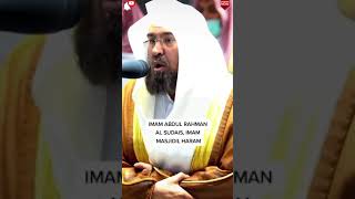 imam sudais his voice is very melodious