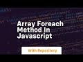 array foreach method in javascript
