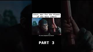 Apes declare war on humans! 3/3 #shorts #movierecap #apeswap #subscribe