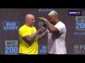 brock lesnar vs. mark hunt weigh in ufc 200