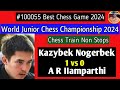 K Nogerbek vs A R IIamparthi || World Junior Championship, 2024 #chess