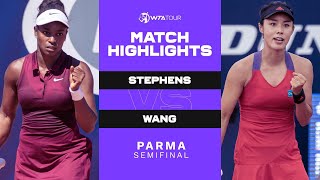 Sloane Stephens vs. Qiang Wang | 2021 Parma Semifinals | WTA Match Highlights