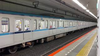 東京メトロ15000系ワイドドア車/快速中野行き/東葉高速鉄道船橋日大前駅到着\u0026発車シーン