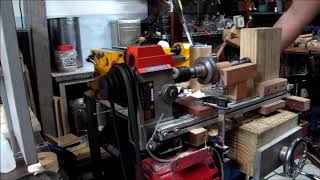 鑽台改車床1 Drill floor change woodworking lathe