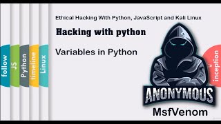 Variables in Python 3 | hacking with python | HackVenom