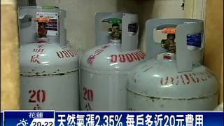 天然氣漲2.35% 每戶多近20元費用－民視新聞