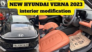 NEW HYUNDAI VERNA 2023 SEAT COVER INTERIOR MODIFICATION|PEGASUS PREMIUM