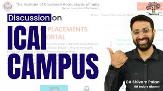 Discussion on ICAI Campus | ICAI Campus Placement | How to Prepare for CA Job Interview | CA Monk