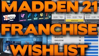 Madden 21 Franchise Wish-list! These Are The Things I Want Most For Madden 21!