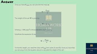 If the child exerts the minimum force found in part  A  ﻿and in part  B  , ﻿the cart accelerates at