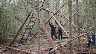 3 Days Winter Survival - Secret Hidden Viking Longhouse, Freezing Temperatures