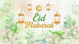 1 Hour Eid Mubarak 4K Screensaver with Beautiful Flower Theme | Beautiful Islam 🌺