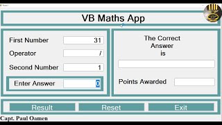 How to Create a Maths App with Audio and Text To Speech Functions in Visual Basic. Net - Part 1 of 2