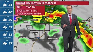 Severe weather threat over for metro Toledo, wind and rain continue | WTOL 11 Weather - Jan. 19