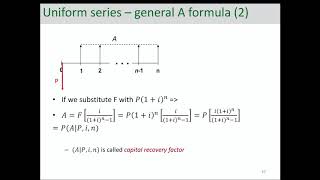 Engineering Economic Analysis - Uniform Series