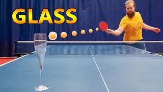 Can You Break a Glass with a Ping Pong Shot?