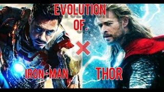 Evolution of Iron-man&Thor.#shorts #marvel #viral #avengers#trending #mcu #spiderman #thor #ironman