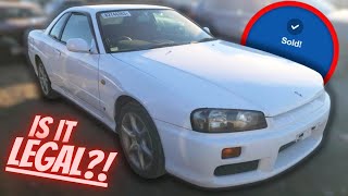 This Nissan Skyline GT-R Just SOLD at Copart Salvage Auction