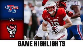 Louisiana Tech vs. NC State Game Highlights | 2024 ACC Football