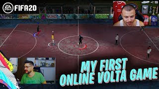 PLAYING FIFA 20 VOLTA GAME MODE ONLINE! MY FIRST ONLINE VOLTA GAMES w/ OVVY