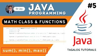 Java Tutorials Tagalog #5 : Math Class and Functions | Sir Jay