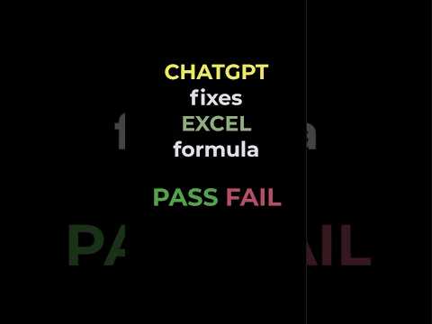 Can ChatGPT fix Excel formula?