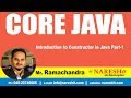 Introduction to Constructor in Java Part-1 | Core Java Tutorial