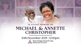 In Loving Memory of Michael & Annette Christopher || 10th December, 2025 || 12:30pm