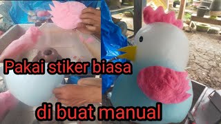 Cara membuat harum manis karakter ayam||tungku harum manis bahan plat aluminium.