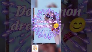 Doraemon drawing...how to draw Doraemon easily... sketch and colour.... Udita's drawing hub