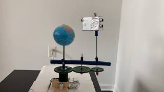 school science project  using ARDUINO, SENSOR, GEARS, NEMA 17 motor - early warning system