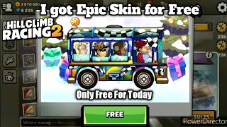 I got Epic Skin For Free in Hill Climb Racing 2