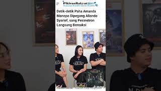 Detik-detik Paha Amanda Manopo Dipegang Aliando Syarief, sang Pesinetron Langsung Bereaksi