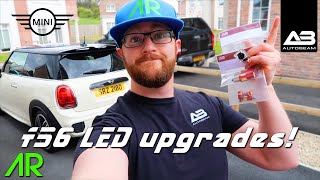 AUTOBEAM INTERIOR AND EXTERIOR PERFORMANCE LED UPGRADE INSTALL! | F56 MINI JOHN COOPER WORKS