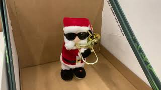 Gemmy animated Jazzy trombone Santa