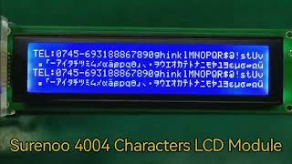 Surenoo SLC4004A 40*4 Characters LCD Module