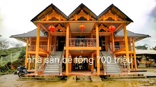 Mẫu nhà sàn 700 triệu đẹp nhất Bắc Quang