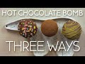 DIY Hot Chocolate Bomb | 3 Flavors Matcha Latte, Irish Coffee, Original