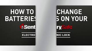How to Change the Batteries on Your Sentry®Safe Basic Electronic Lock Fire Safe
