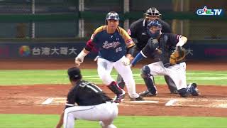 05/06 Lamigo vs 富邦 六局上，林晨樺接替陳鴻文中繼，面對滿壘局面讓朱哥擊出1-2-3雙殺，沒有失分