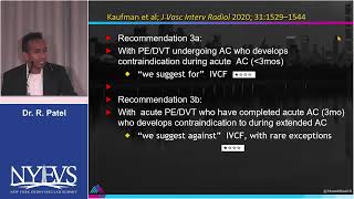 Who should get IVC filters guideline based assessment Rajesh Patel Session IV Inferior vena cava fil