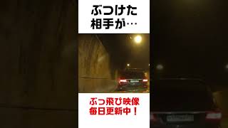 トンネルあるあるな事故だけど、出てきた相手が…。 #shorts #car  #それでもみんな無事