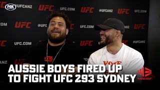 😎 Tai Tuivasa \u0026 Tyson Pedro get loose ahead of their hometown fights 🦘 | UFC 293 | Fox Sports