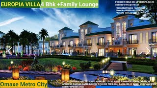 Europia Villa| Omaxe Metro City| Raebariely Road,Lucknow| Call:6393545456|@EstaateTalk