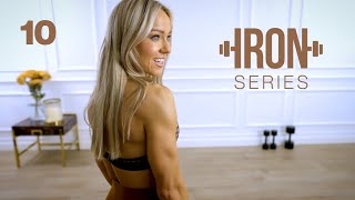 IRON Series 30 Min Back & Biceps Workout - Rows, Curls | 10